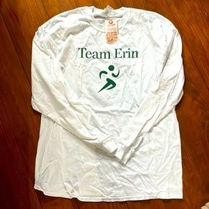 Team Erin Diabetes Support T shirt long sleeve XL